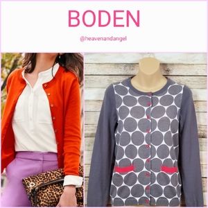 Boden Circle / Dot Wool Blend Cardigan